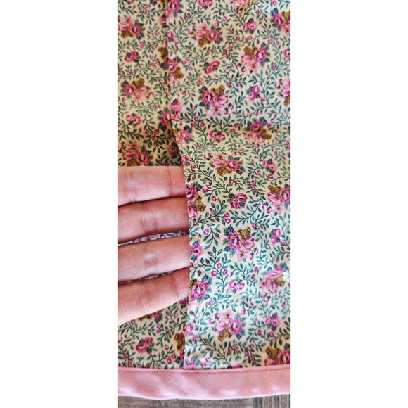 Womens Kitchen Apron One Size Pink Floral Pockets Cooking Baking Retro 50s 60s - Picture 3 of 8